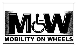 M W MOBILITY ON WHEELS logo