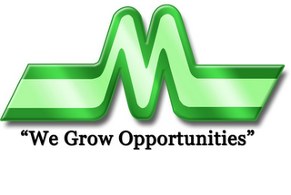 M "WE GROW OPPORTUNITIES" logo