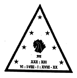 M XXII : XIII VI : I-VIII - I : XVIII - XX logo