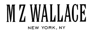 M Z WALLACE NEW YORK, NY logo
