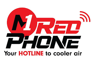 M1 RED PHONE YOUR HOTLINE TO COOLER AIR logo