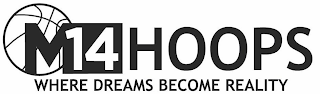 M14HOOPS WHERE DREAMS BECOME REALITY logo