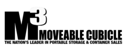 M3 MOVEABLE CUBICLE THE NATION'S LEADER IN PORTABLE STORAGE & CONTAINER SALES logo
