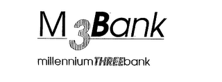 M3BANK MILLENNIUMTHREEBANK logo