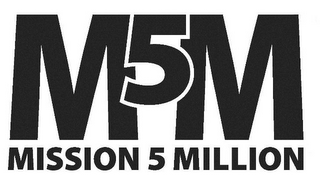 M5M MISSION 5 MILLION logo