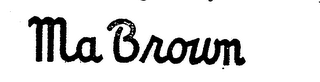 MA BROWN logo