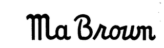 MA BROWN logo