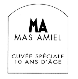 MA MAS AMIEL CUVEE SPECIALE 10 ANS D'AGE logo