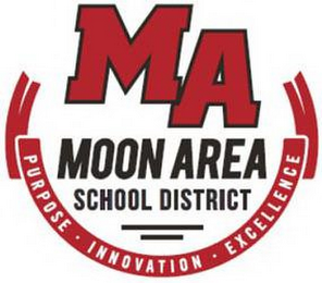 MA MOON AREA SCHOOL DISTRICT PURPOSE INNOVATION EXCELLENCE logo