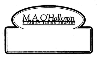 M.A. O'HALLORAN A FAMILY BAKING COMPANY logo
