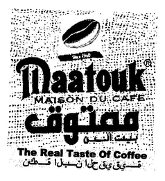 MAATOUK MAISON DU CAFE THE REAL TASTE OF COFFEE logo
