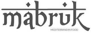 MABRUK MEDITERRANEAN FOOD logo