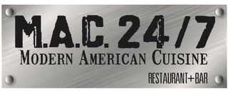 M.A.C. 24/7 MODERN AMERICAN CUISINE RESTAURANT + BAR logo