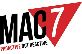 MAC 7 PROACTIVE NOT REACTIVE logo