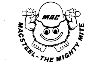 MAC MACSTEEL-THE MIGHTY MITE logo