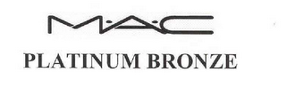 M·A·C PLATINUM BRONZE logo