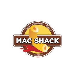 MAC SHACK PASTA · INGREDIENTS · SAUCES YES CHEF! logo