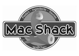 MAC SHACK PASTA'S · INGREDIENTS · SAUCES YES CHEF! logo
