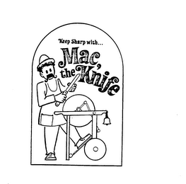 MAC THE KNIFE KEEP SHARP WITH... logo