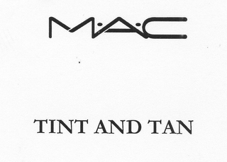 M·A·C TINT AND TAN logo