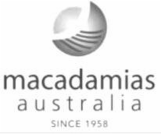 MACADAMIAS AUSTRALIA SINCE 1958 logo