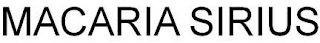 MACARIA SIRIUS logo