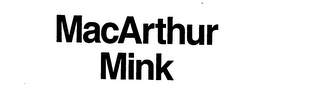 MACARTHUR MINK logo