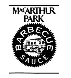MACARTHUR PARK BARBECUE SAUCE logo