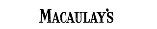 MACAULAY'S logo