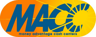 MACC MONEY ADVANTAGE CASH CENTERS logo