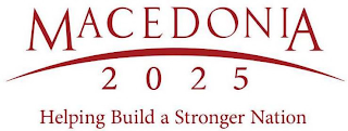 MACEDONIA 2025 HELPING BUILD A STRONGER NATION logo