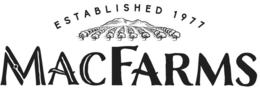 MACFARMS ESTABLISHED 1977 logo