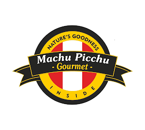 MACHU PICCHU GOURMET NATURE'S GOODNESS INSIDE logo