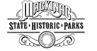 MACKINAC STATE HISTORIC PARKS MACKINAC ISLAND STATE PARK COMMISSION logo
