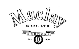 MACLAY & CO. LTD. BREWERS EST. 1830 logo