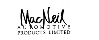 MACNEIL AUTOMOTIVE PRODUCTS LIMITED logo