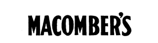 MACOMBER'S logo