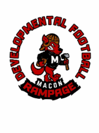 MACON RAMPAGE DEVELOPMENTAL FOOTBALL logo