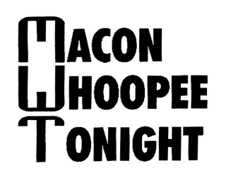 MACON WHOOPEE TONIGHT logo