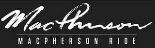 MACPHERSON MACPHERSON RIDE logo