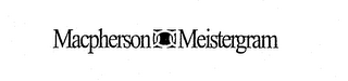 MACPHERSON MEISTERGRAM logo