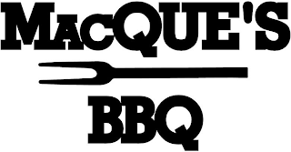 MACQUE'S BBQ logo