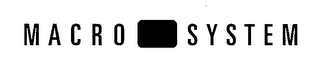 MACRO SYSTEM logo