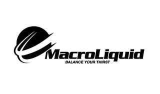 MACROLIQUID BALANCE YOUR THIRST logo