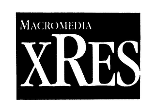 MACROMEDIA XRES logo