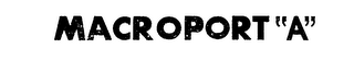 MACROPORT "A" logo