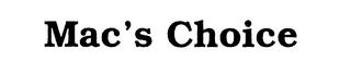 MAC'S CHOICE logo