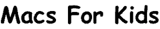 MACS FOR KIDS logo