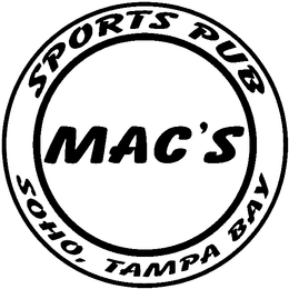 MAC'S SPORTS PUB SOHO, TAMPA BAY logo