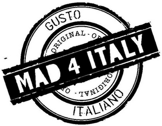MAD 4 ITALY ORIGINAL GUSTO ITALIANO logo